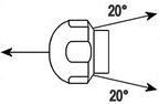 Форсунка трубоочистная RH25-N-0-3031 тянущая 3 отв. "3х20 назад", 1/4"NPT(Г)